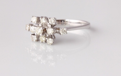Gold Diamond Cocktail Ring