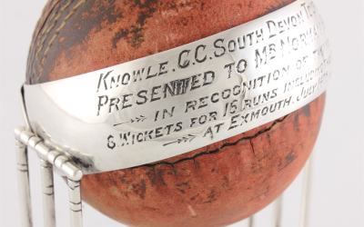 Hat Trick Cricket Trophy Ball