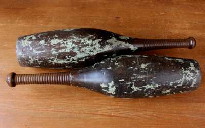Large Painted Clubs