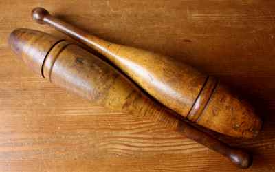 Large Wood Indian Clubs