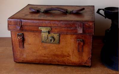 Leather Hat Case