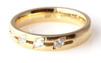 Marquise Diamond Band Ring