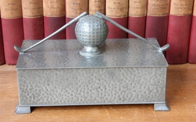 Pewter Golf Box