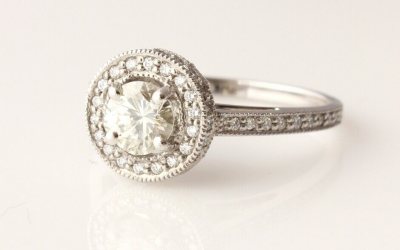 Platinum Halo Ring