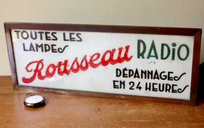 Rousseau Radio Lamp Sign