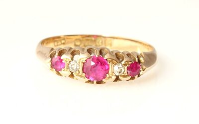 Ruby Diamond Gypsy Ring