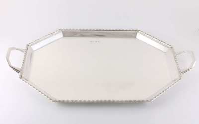 Silver Art Deco Tray