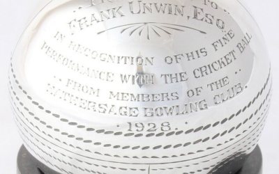 Silver Cricket Ball Trophy