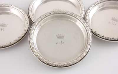 Silver Crown Pin Dishes
