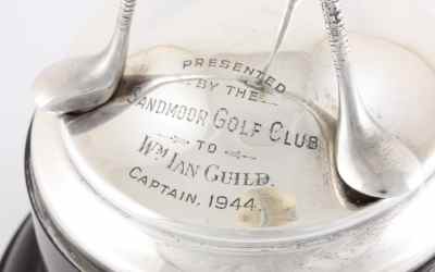 Silver Golf Ball Trophy
