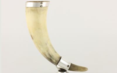 Silver Mounted Horn Cornucopia