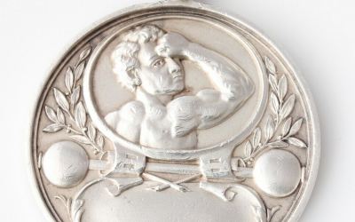 Silver Weightlifting Medal