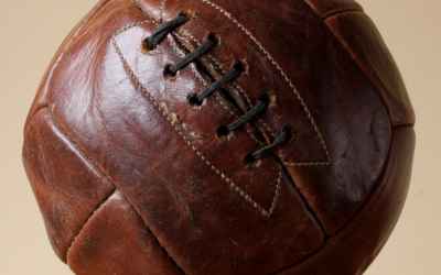 Small Dark Leather Ball