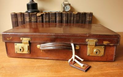 Small Leather Suitcase