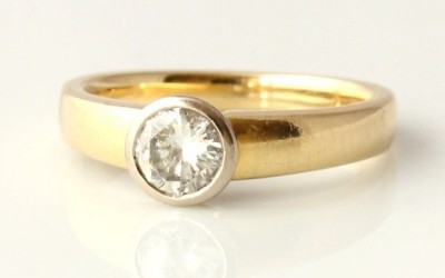Solitaire Certified .54ct Ring
