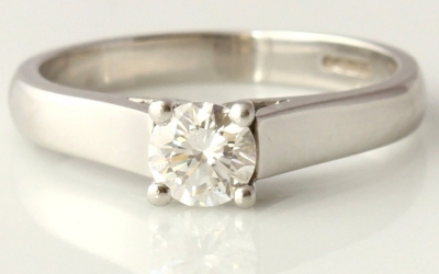 Solitaire GIA Certified Platinum Ring