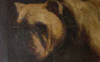 Victorian Bully Oil Painting
