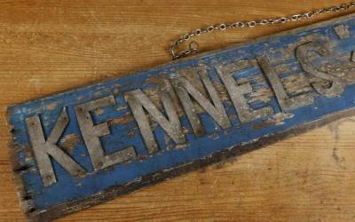 Vintage Kennels Sign