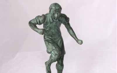 Vintage Metal Footballer