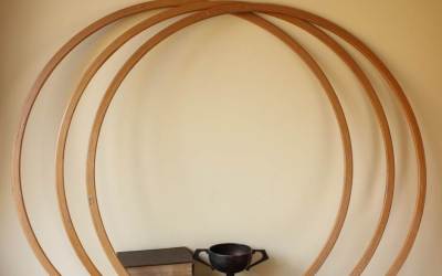 Vintage Wood Hula Hoops