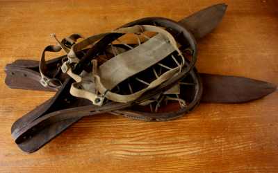 WW2 Wood Snowshoes Skis