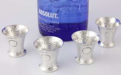 Walker Hall Silver Shot Cups
