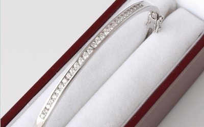 White Diamond Bangle