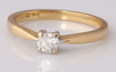 Yellow Gold 0.25ct Solitaire Ring