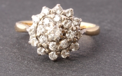 Diamond Cluster Ring