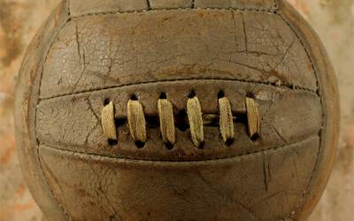 Yellow Lace Up Football