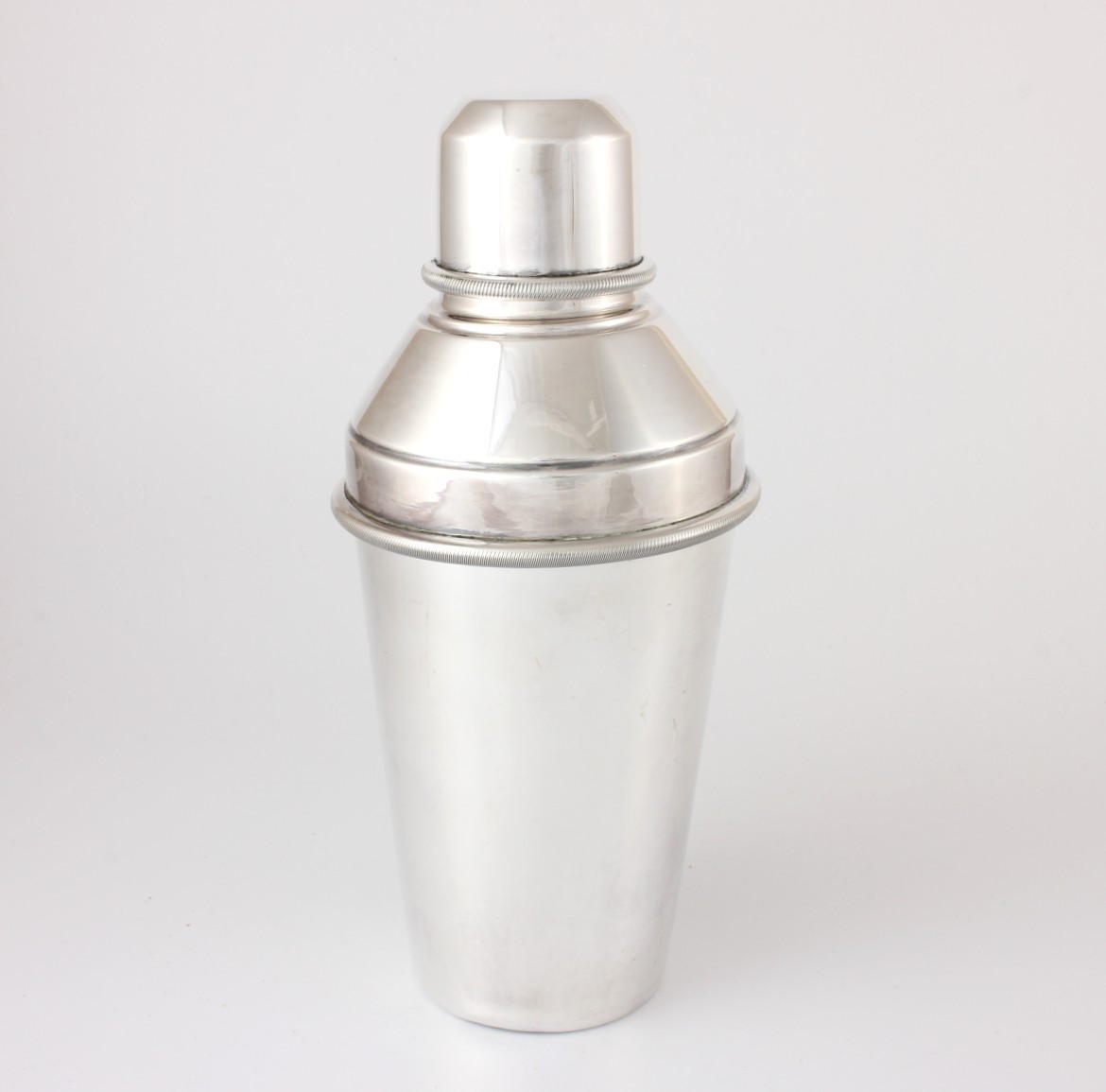 Silver Plate Cocktail Lemon Juicer Shaker. A L Davenport. c1930.