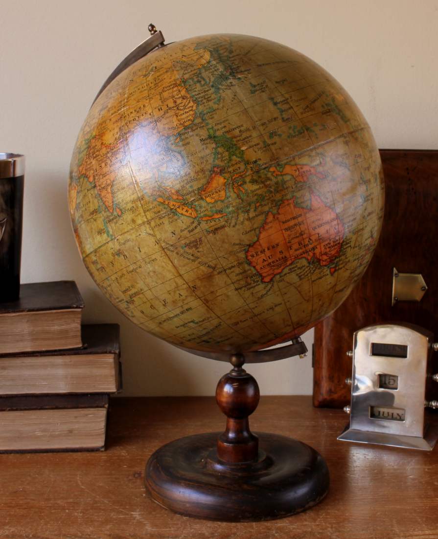Geographia Terrestrial Globe. Handsome 10 Inch Library Office Desk Globe.