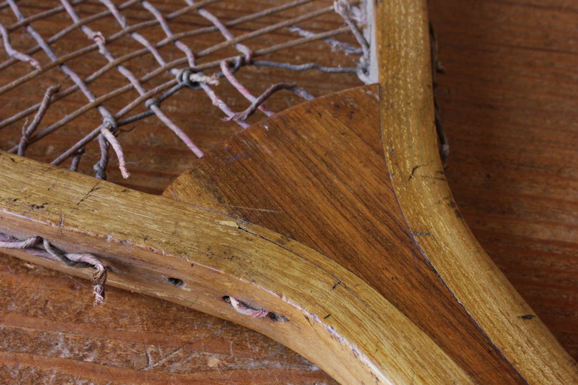 Antique Fishtail Lawn Tennis Racket. Collectible Rare Tennis Racquet.