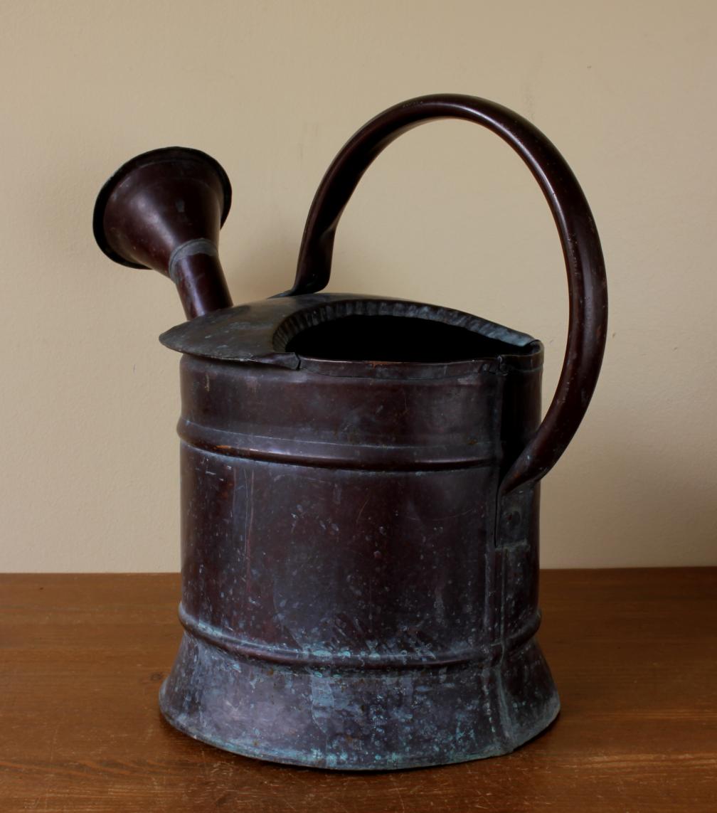 French Copper Watering Can. Decorative Garden Arrosoir. c1900.