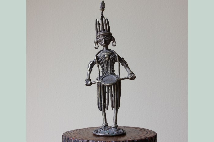 African Ashanti Brass Musical Tribal Band Figure. Asante Ghana Gold ...