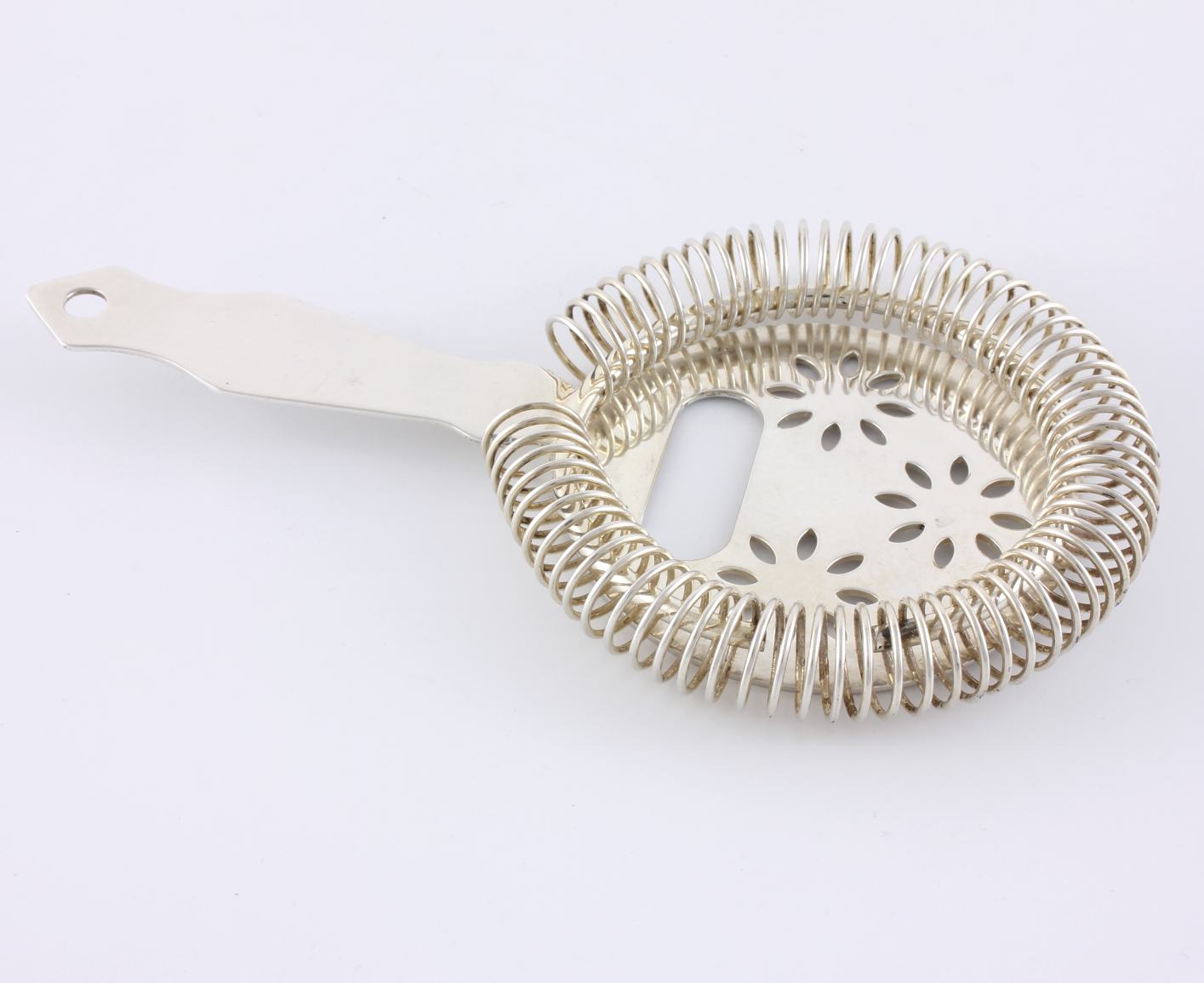 Asprey & Co Silver Plated Cocktail Drinks Strainer Sieve. c1930 Barware.