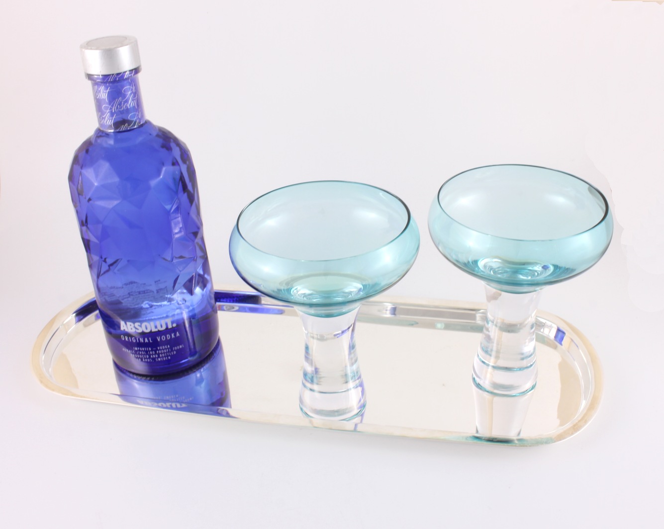 Asprey Silver Plate Oval Cocktail Drinks Serving Tray. c1891.