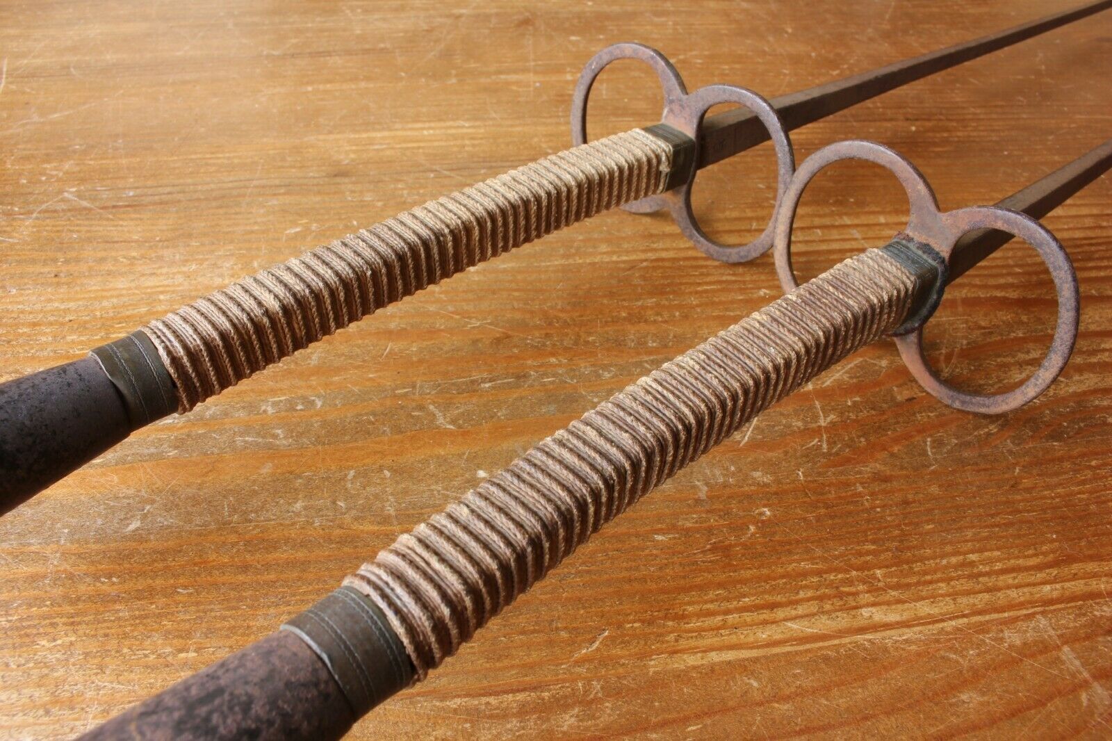 Pair French BPR France No5 Fencing Foils / Epees. 19th Century.