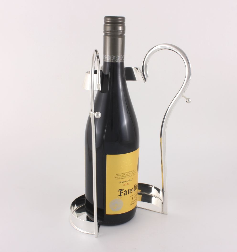 Silver Plated Champagne Or Wine Bottle Holder By William Hutton -  Decorative Collective