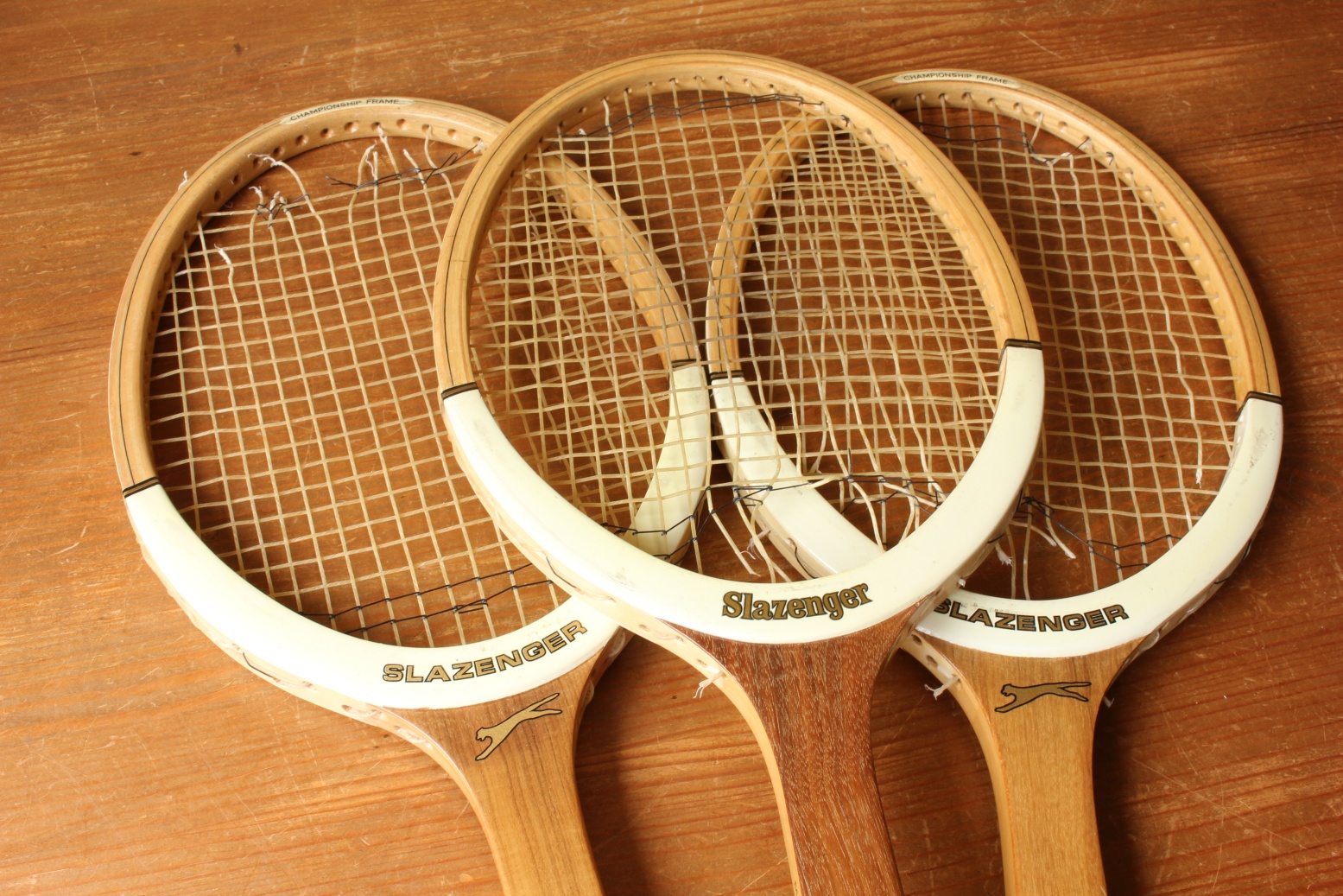 3 Slazenger Challenge No1 Championship Frame Tennis Rackets.