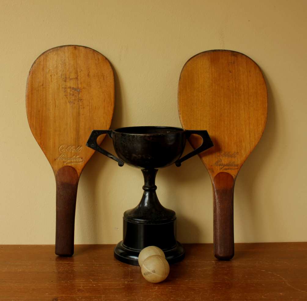 Cobbett Marylebone Wood Ping Pong Table Tennis Bats Paddles. c1910.