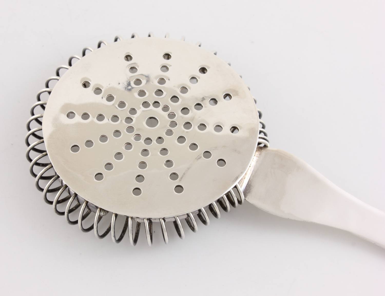 Art Deco Silver Plated Cocktail Shaker Strainer Sieve. Gaskell & Chambers.