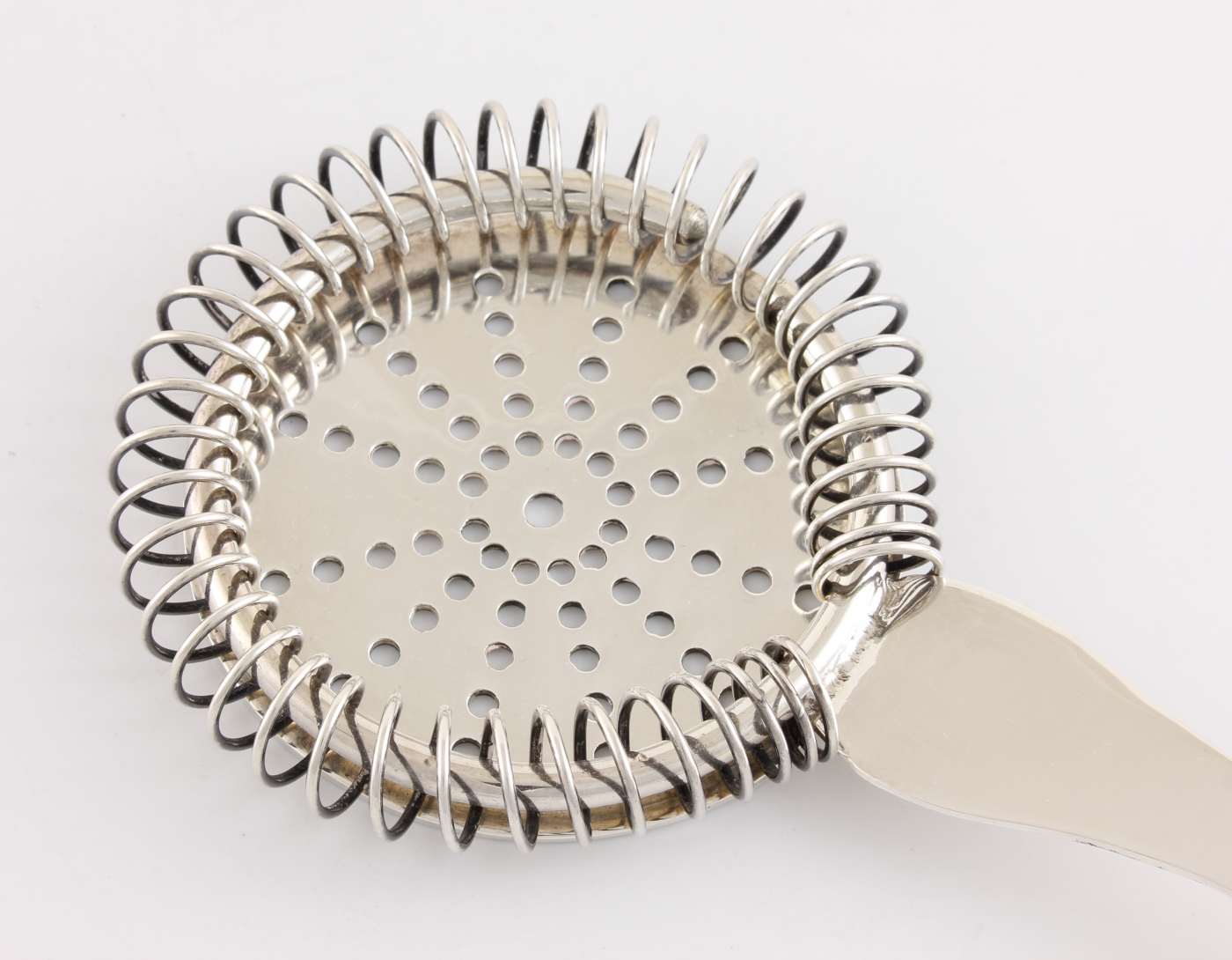 Art Deco Silver Plated Cocktail Shaker Strainer Sieve. Gaskell & Chambers.