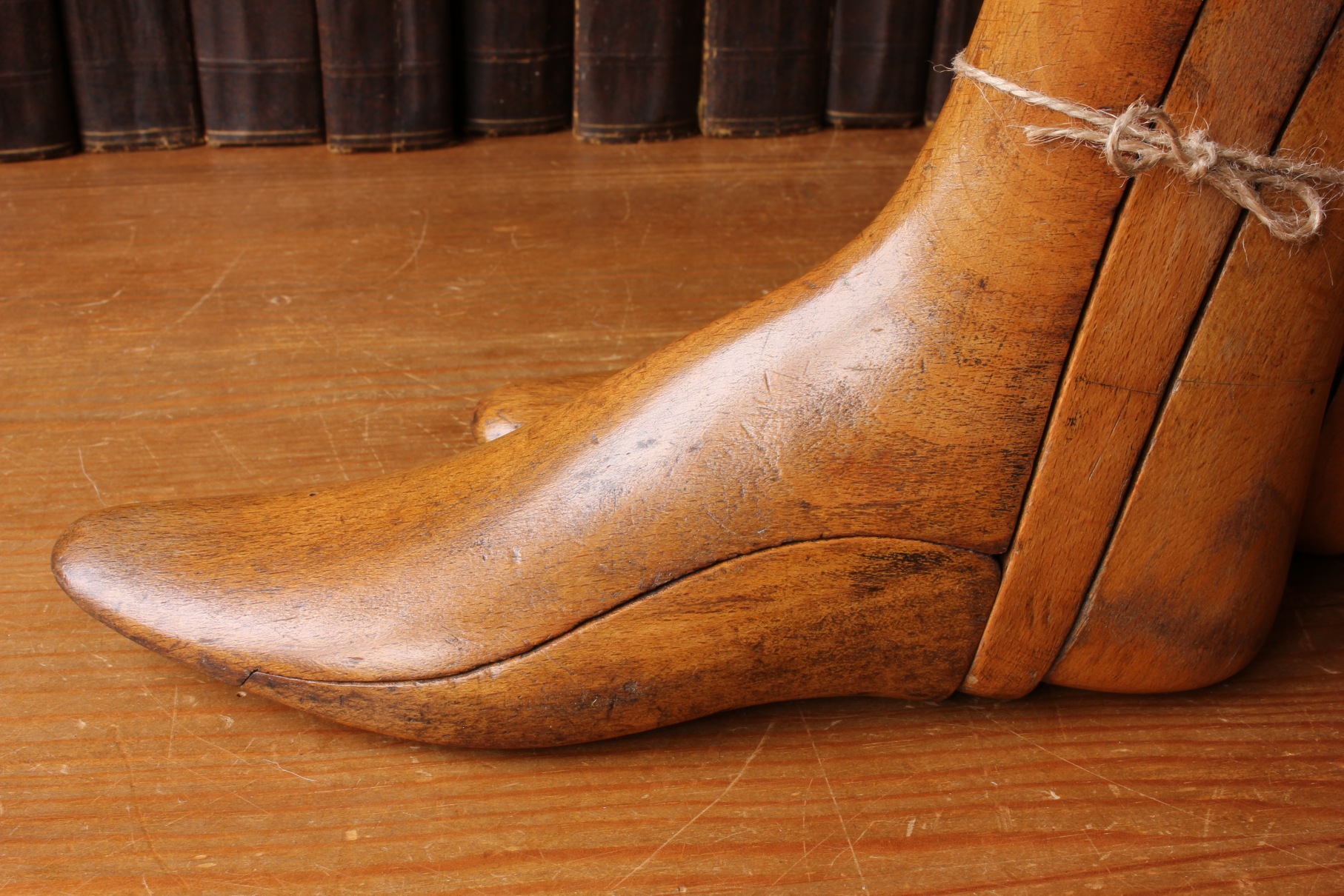 Antique Wooden Edinburgh Boot Lasts. Vintage Trees. Shoe Shop.