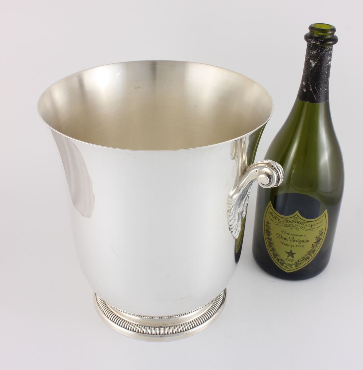 Silver Plated Ercuis Wine Cooler. French Champagne Ice Bucket.