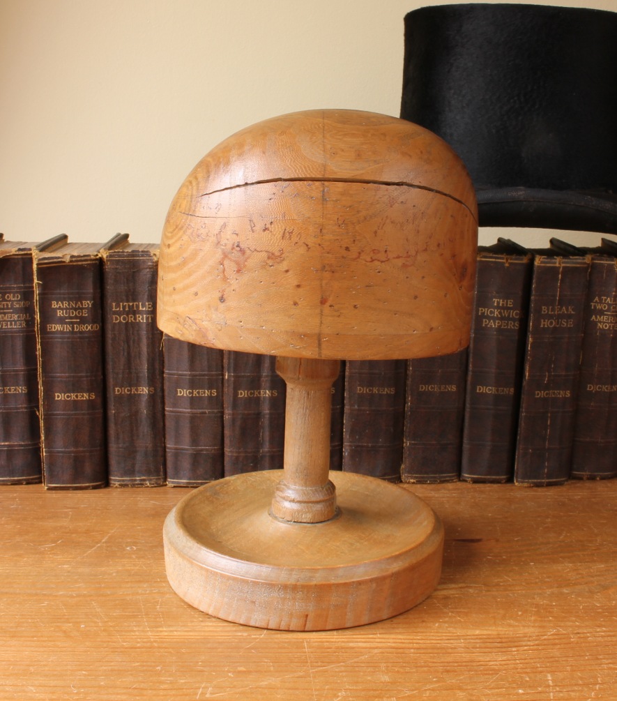 French Milliners Wooden Hat Block Stand. Shop Display. Home Decor.