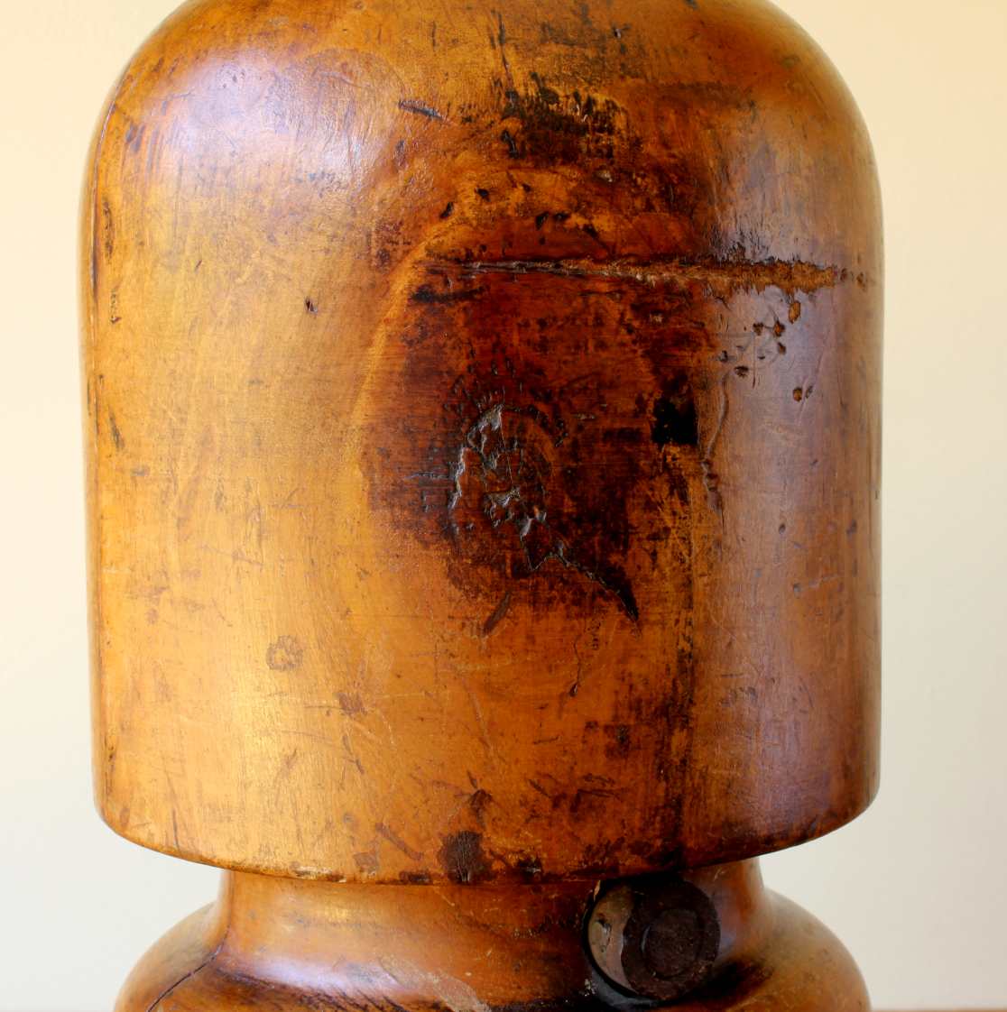 Mechanical Hat Sizer. Victorian Milliner's Stretcher. Wood Display Stand.