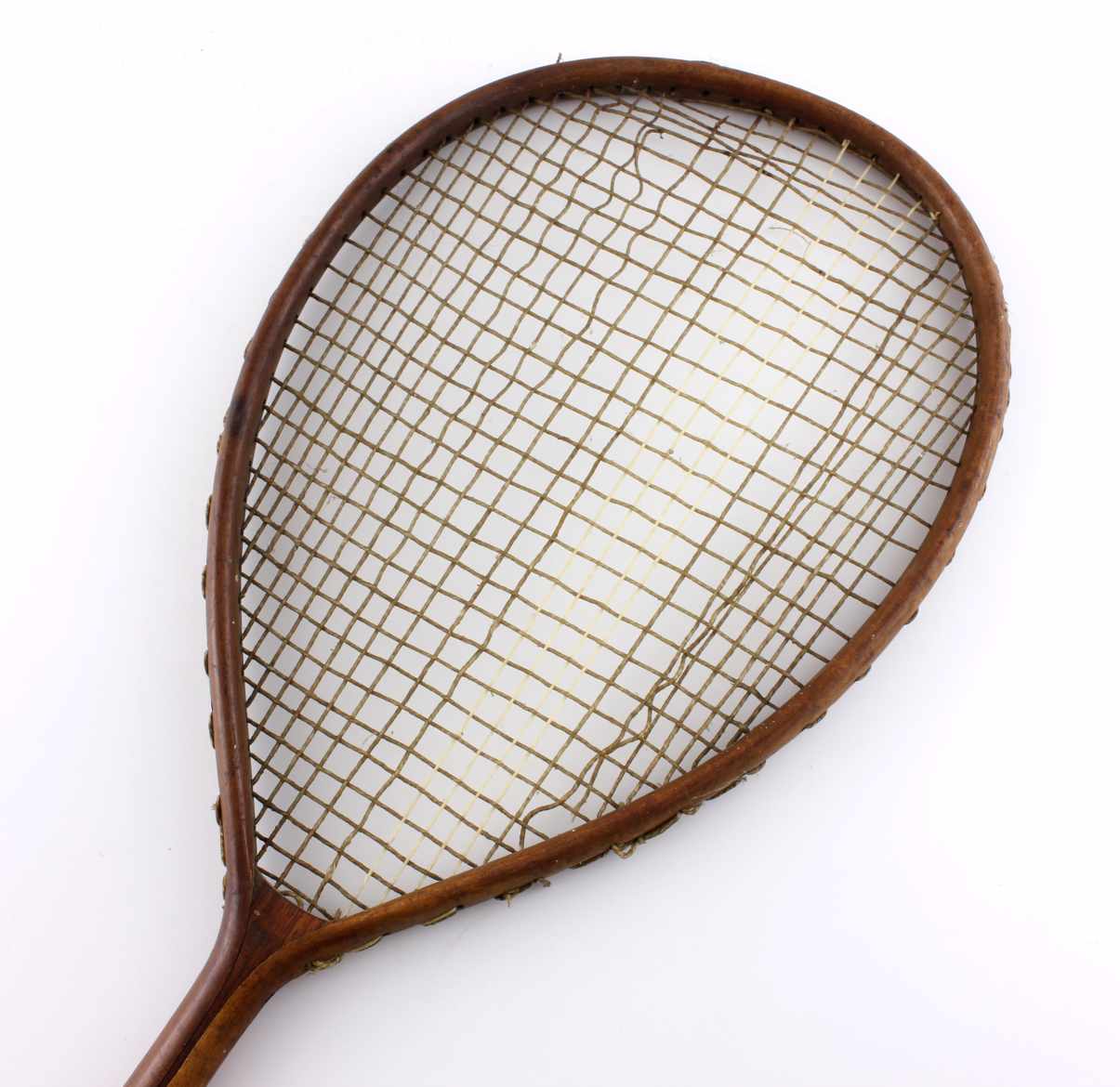 Badminton Racket. Jamsetjees Sons Sialkot India. Racquet c1880.