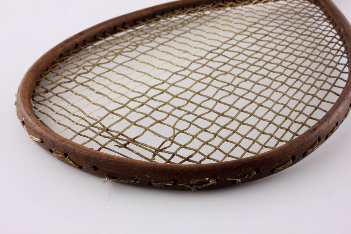 Badminton Racket. Jamsetjees Sons Sialkot India. Racquet c1880.