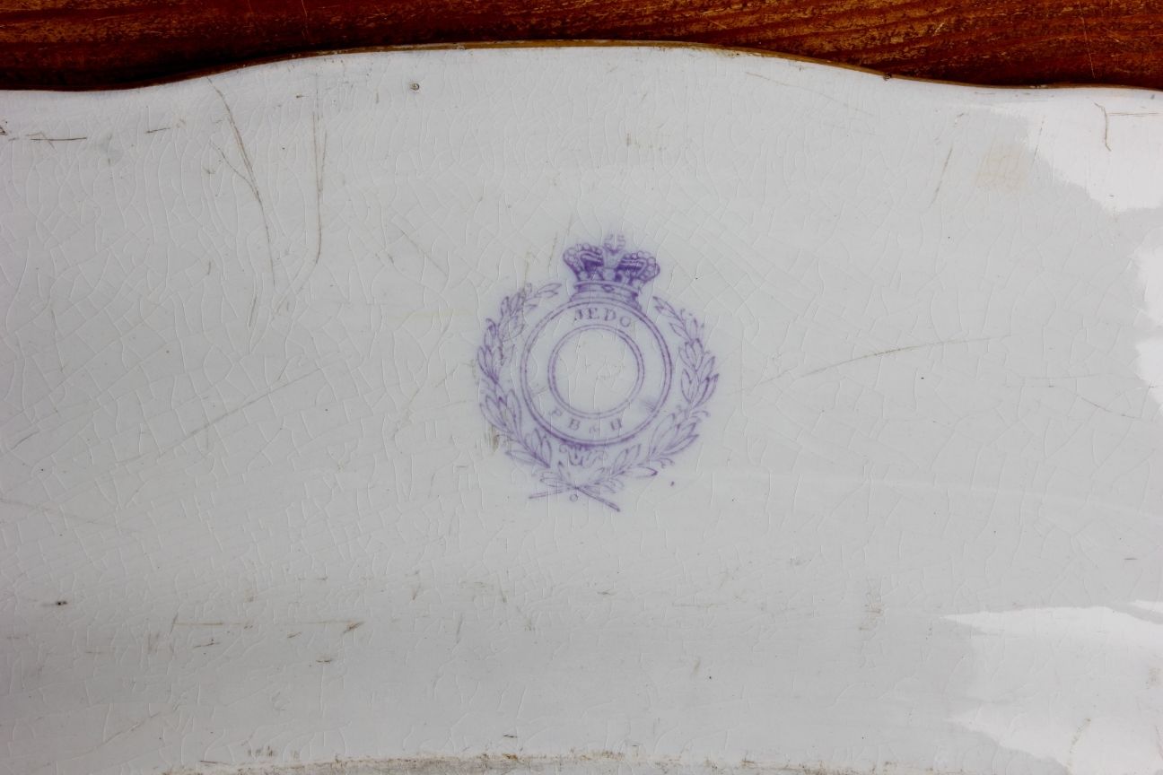 Fabulous Extra Large Meat Serving Platter c1855.